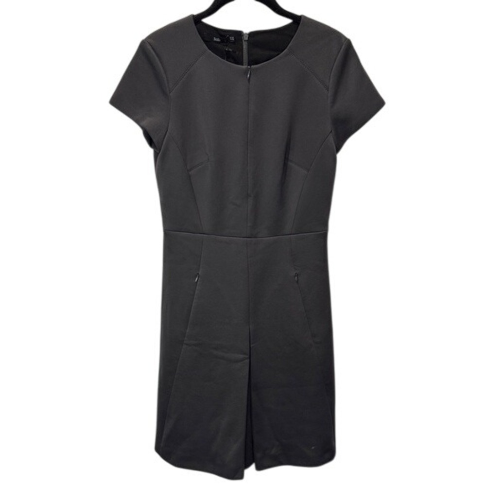 Stills Black Short Sleeve Sheath Dress Career Minimalist‎ EU 36 PR 38